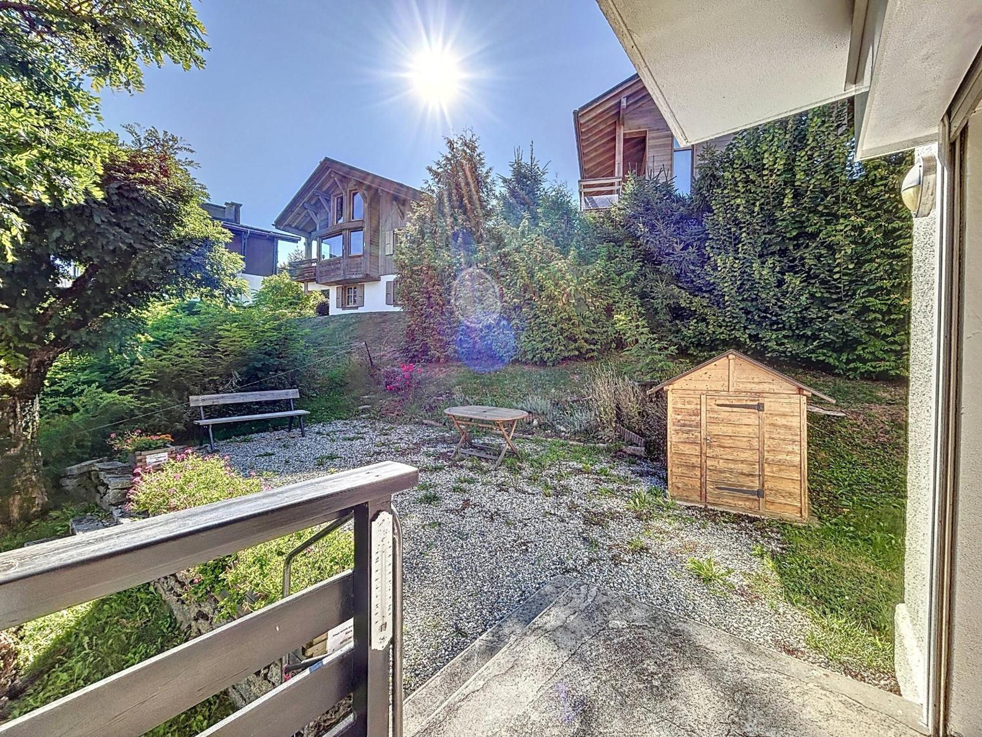 Bel Apt Au Centre De Combloux Avec Jardin, Balcon, Wifi Et Parking A 300M Des Commerces - Fr-1-560-52 Buitenkant foto